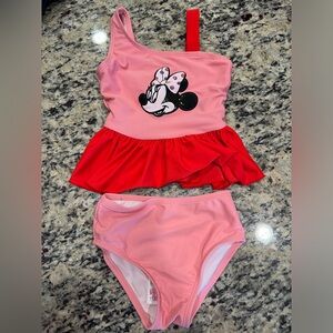 Minnie Mouse two piece toddler swim set